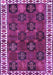 Machine Washable Persian Purple Traditional Area Rugs, wshtr2846pur