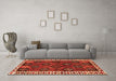 Machine Washable Persian Orange Traditional Area Rugs in a Living Room, wshtr2846org