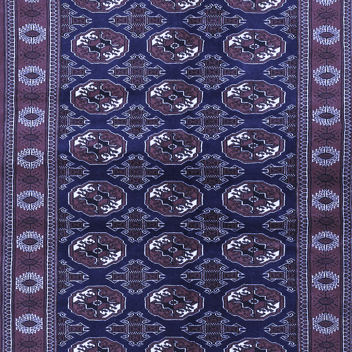Machine Washable Persian Blue Traditional Rug, wshtr2847blu