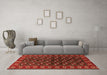 Machine Washable Persian Orange Traditional Area Rugs in a Living Room, wshtr2847org