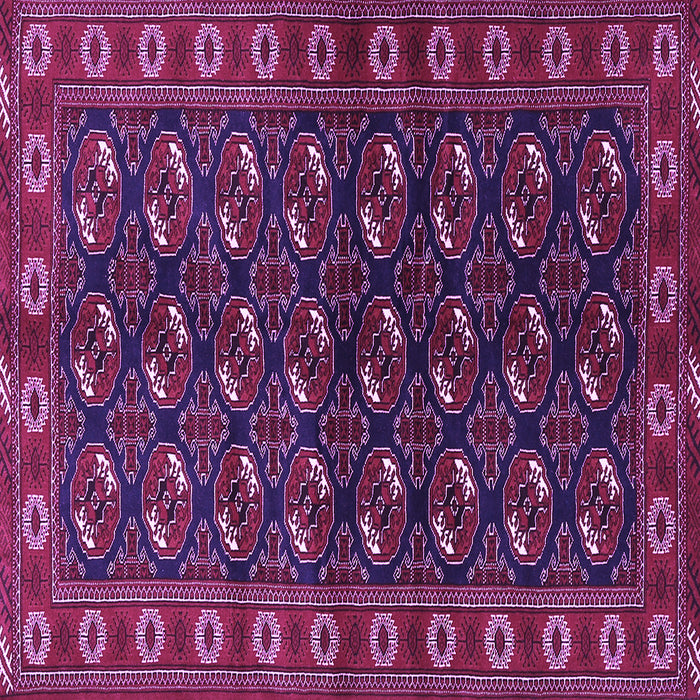 Square Persian Purple Traditional Rug, tr2847pur