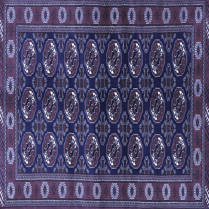 Square Persian Blue Traditional Rug, tr2847blu