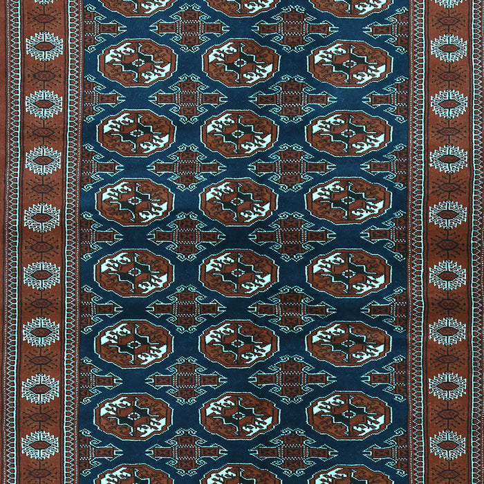 Machine Washable Persian Light Blue Traditional Rug, wshtr2847lblu