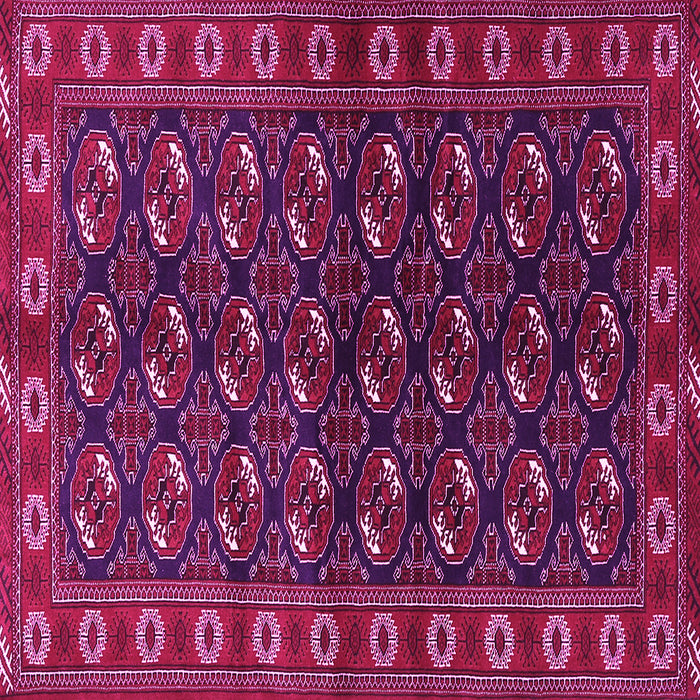 Square Machine Washable Persian Pink Traditional Rug, wshtr2847pnk