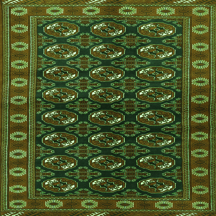 Serging Thickness of Persian Green Traditional Rug, tr2847grn