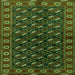 Serging Thickness of Persian Green Traditional Rug, tr2847grn