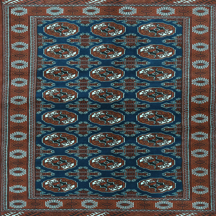 Square Persian Light Blue Traditional Rug, tr2847lblu