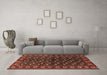 Machine Washable Persian Brown Traditional Rug in a Living Room,, wshtr2847brn