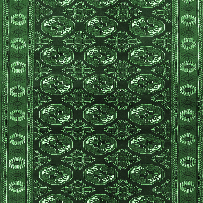 Machine Washable Persian Emerald Green Traditional Area Rugs, wshtr2847emgrn