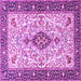 Square Persian Purple Traditional Rug, tr2848pur