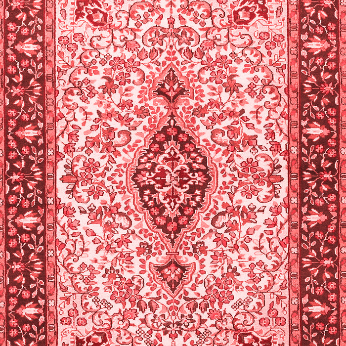 Machine Washable Persian Red Traditional Rug, wshtr2848red