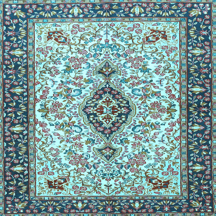 Square Persian Light Blue Traditional Rug, tr2848lblu
