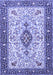 Machine Washable Persian Blue Traditional Rug, wshtr2848blu