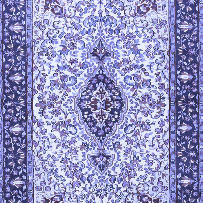 Machine Washable Persian Blue Traditional Rug, wshtr2848blu