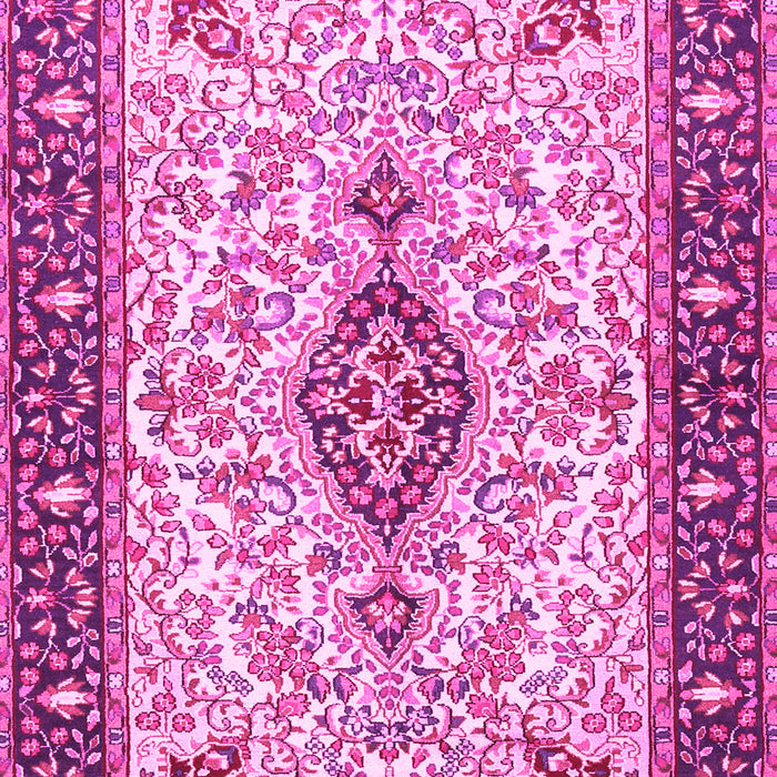 Machine Washable Persian Pink Traditional Rug, wshtr2848pnk