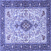 Square Persian Blue Traditional Rug, tr2848blu