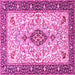 Square Persian Pink Traditional Rug, tr2848pnk