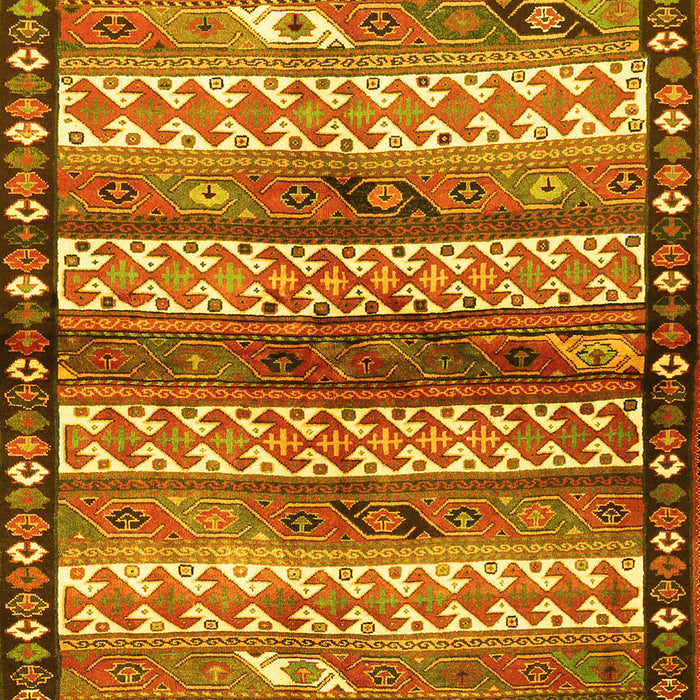 Southwestern Yellow Country Rug, tr2849yw