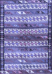 Southwestern Blue Country Rug, tr2849blu