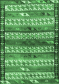 Southwestern Emerald Green Country Rug, tr2849emgrn