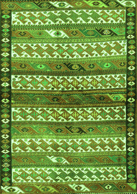 Southwestern Green Country Rug, tr2849grn