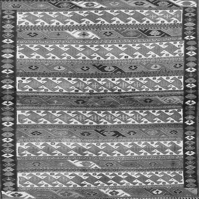 Serging Thickness of Southwestern Gray Country Rug, tr2849gry