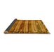 Sideview of Southwestern Yellow Country Rug, tr2849yw