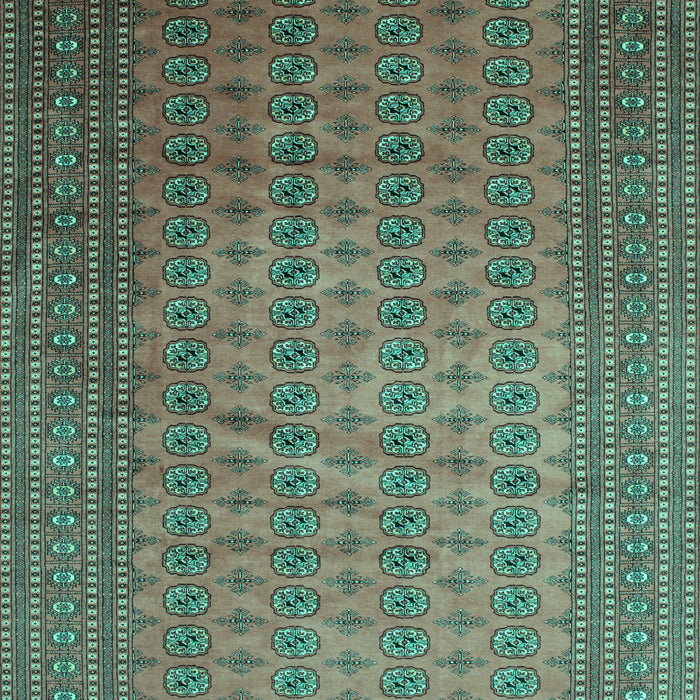 Machine Washable Persian Turquoise Traditional Area Rugs, wshtr284turq
