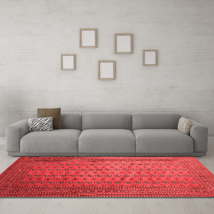 Traditional Red Washable Rugs