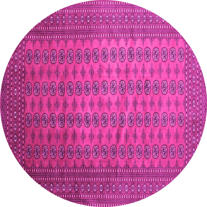 Round Persian Pink Traditional Rug, tr284pnk
