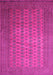 Machine Washable Persian Pink Traditional Rug, wshtr284pnk