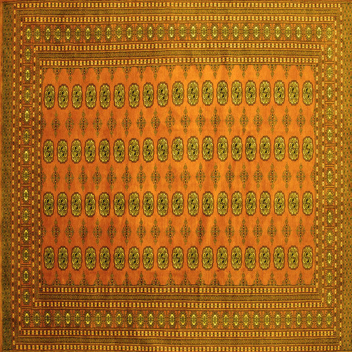 Square Persian Yellow Traditional Rug, tr284yw