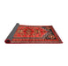 Sideview of Traditional Sienna Brown Persian Rug, tr2850