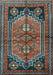 Machine Washable Persian Light Blue Traditional Rug, wshtr2850lblu