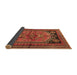 Sideview of Persian Brown Traditional Rug, tr2850brn