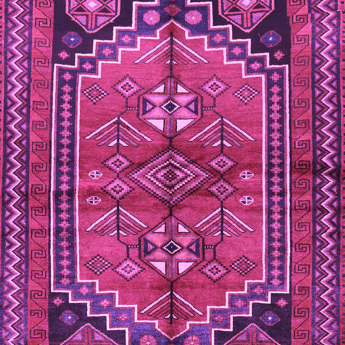 Machine Washable Persian Purple Traditional Area Rugs, wshtr2850pur