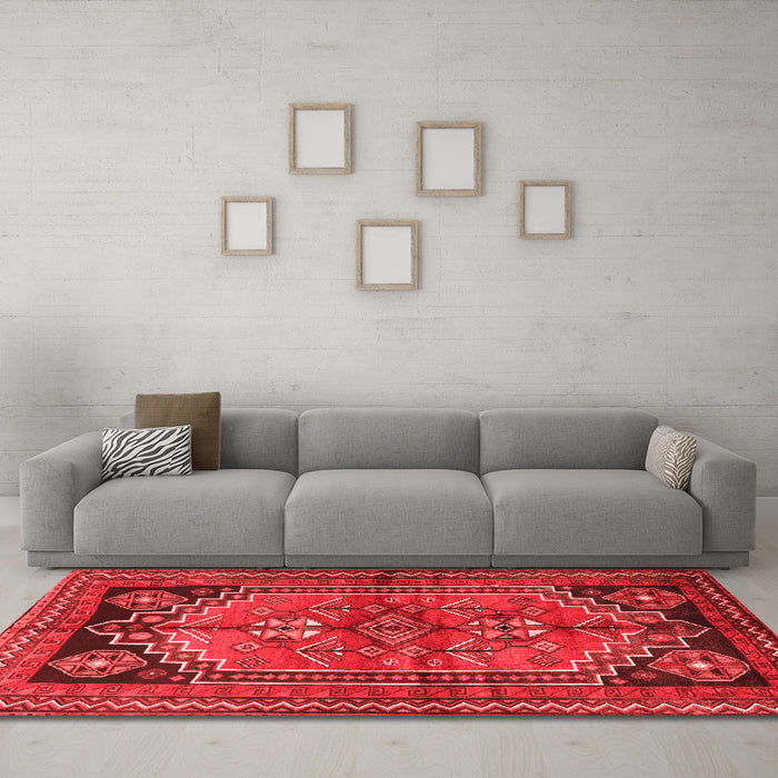 Traditional Red Washable Rugs