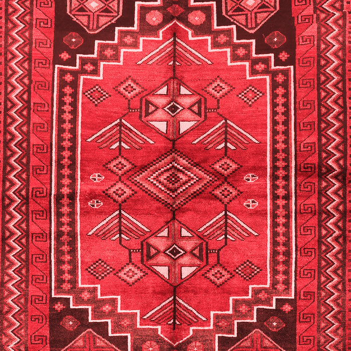 Machine Washable Persian Red Traditional Rug, wshtr2850red