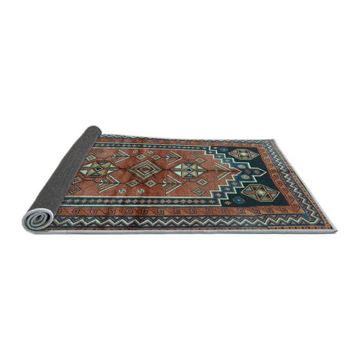 Sideview of Persian Light Blue Traditional Rug, tr2850lblu