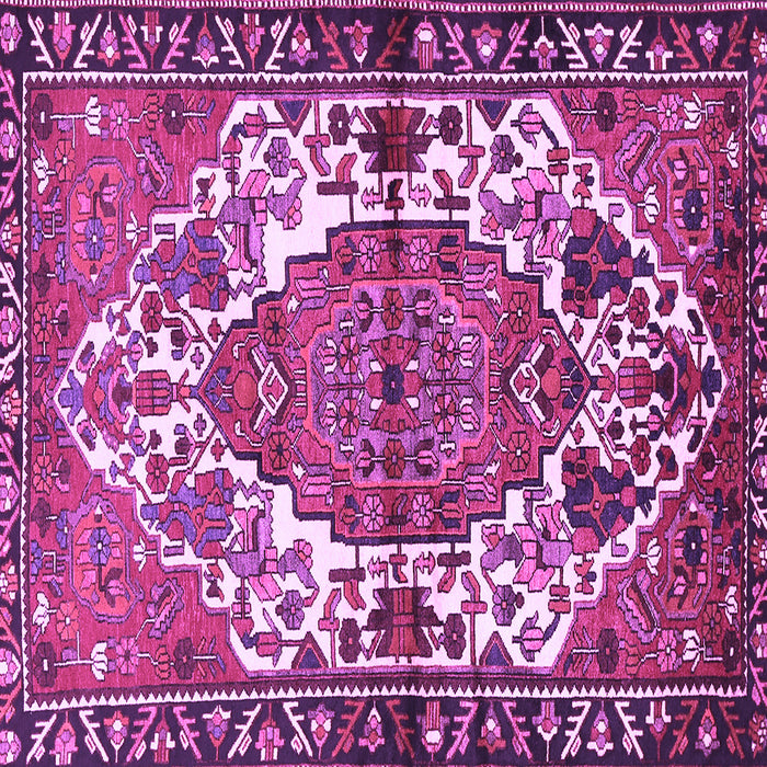 Square Persian Purple Traditional Rug, tr2851pur