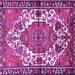 Square Persian Purple Traditional Rug, tr2851pur