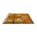 Sideview of Machine Washable Persian Yellow Traditional Rug, wshtr2851yw