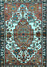 Machine Washable Persian Light Blue Traditional Rug, wshtr2851lblu