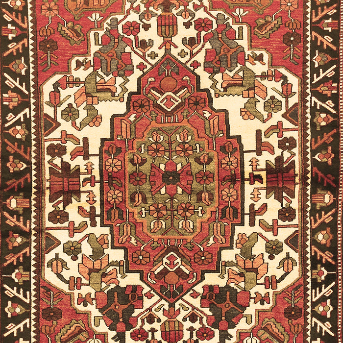 Machine Washable Persian Brown Traditional Rug, wshtr2851brn