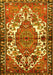 Machine Washable Persian Yellow Traditional Rug, wshtr2851yw