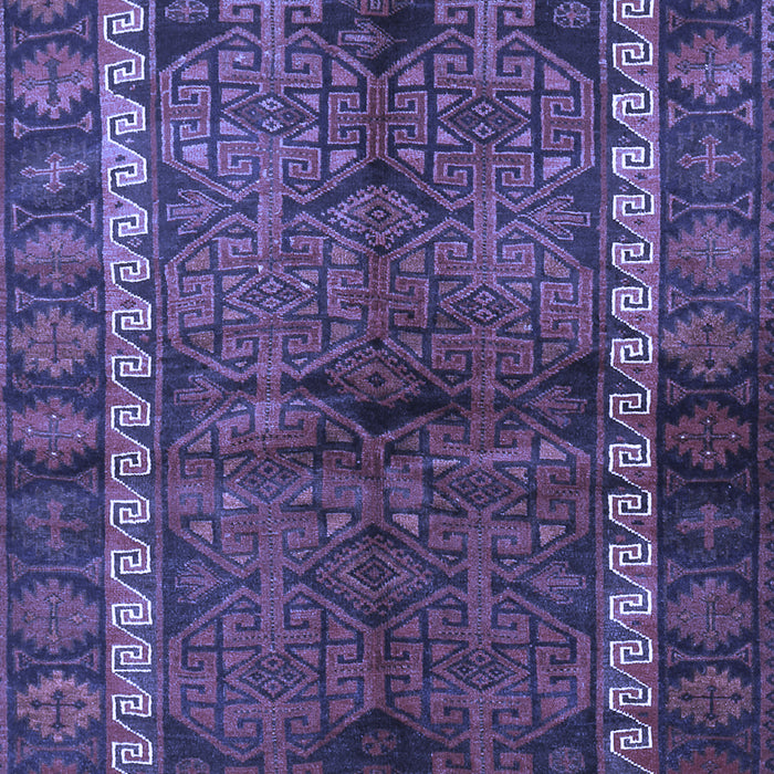 Machine Washable Persian Blue Traditional Rug, wshtr2852blu