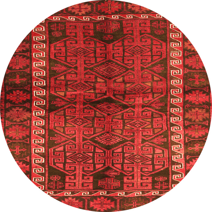 Machine Washable Persian Orange Traditional Area Rugs, wshtr2852org