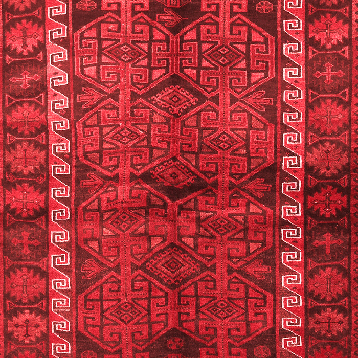 Machine Washable Persian Red Traditional Rug, wshtr2852red