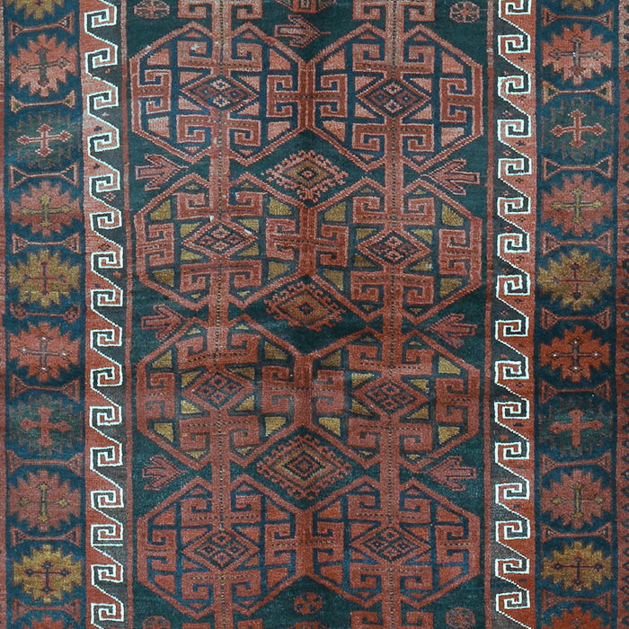Machine Washable Persian Light Blue Traditional Rug, wshtr2852lblu