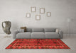 Machine Washable Persian Orange Traditional Area Rugs in a Living Room, wshtr2852org